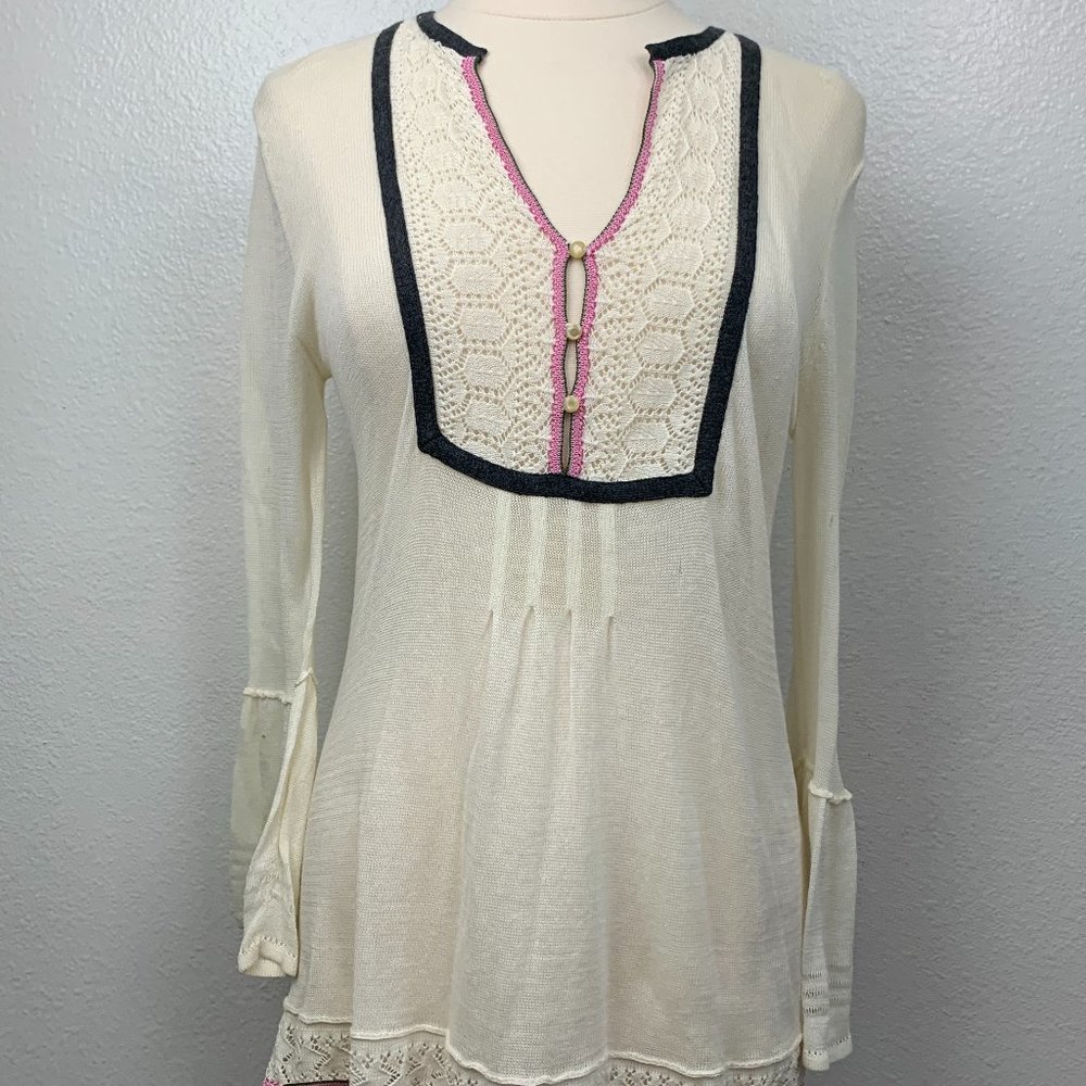 Anthropologie TABITHA Sugar Snap Tunic Sweater‎